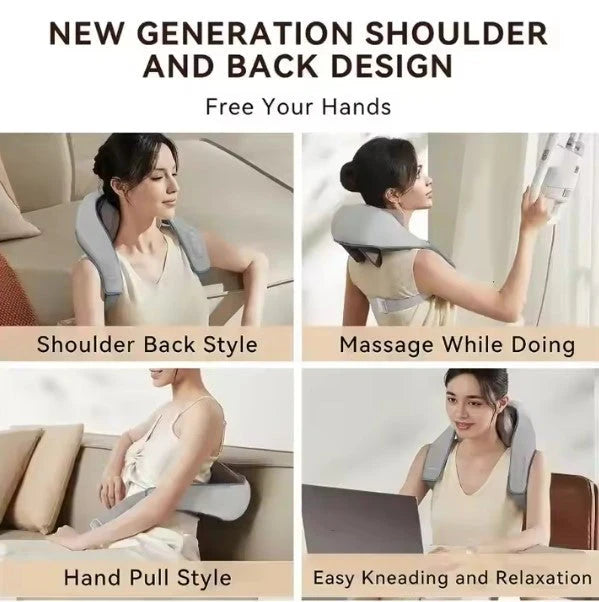 Neck and Back Massager, Massager with Heating, Body Massager for Body Aches and Pains Relief