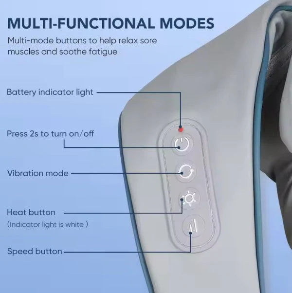 Neck and Back Massager, Massager with Heating, Body Massager for Body Aches and Pains Relief